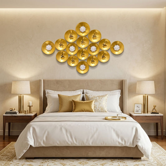Metal Wall Art - Size 115X66X6 cm| Bowl Art