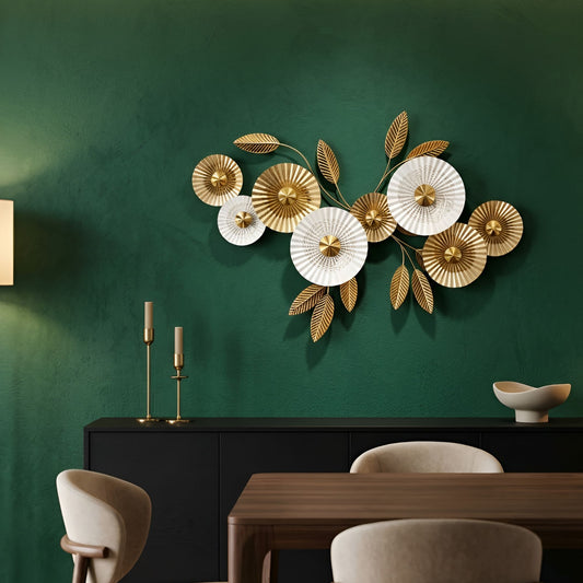 Metal Wall Art - Size 124X13X85 cm| Circle Art