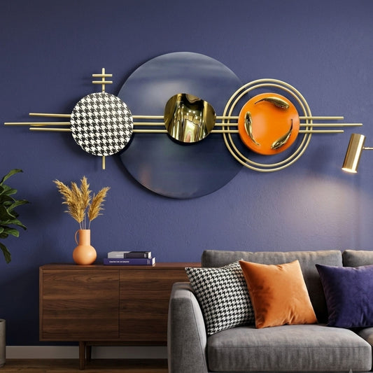Metal Wall Art - Size 150X60 cm| Fish Art