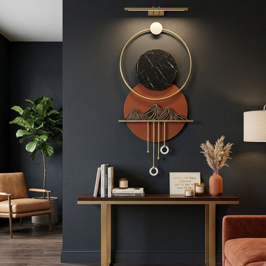 Metal Wall Art - Size 150X60 cm| Mountains