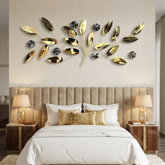 Metal Wall Art | Diamond Leaf
