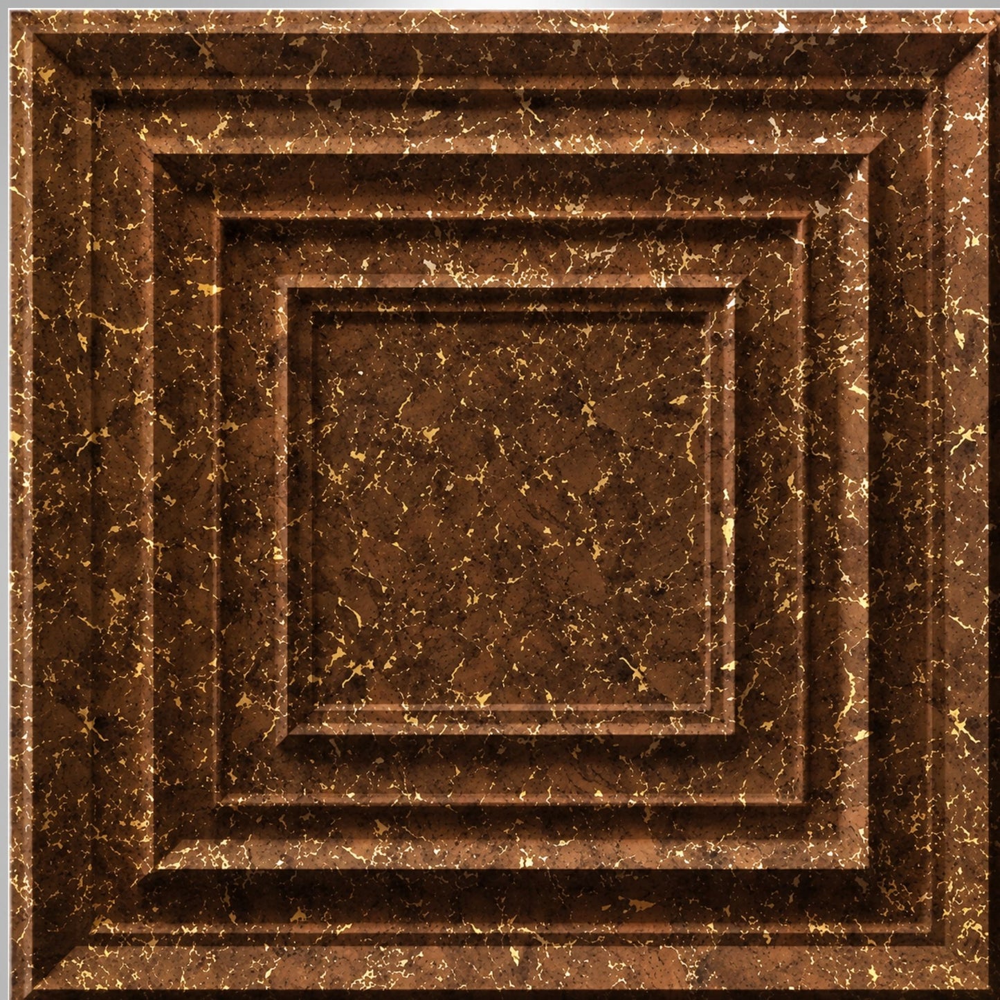 Metallic Bronze 3D Wall Panels Accent Design