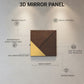 3D Wall Panels for Home Decor PVC Plaina Design 50X50 cm