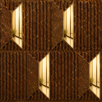 Metallic Bronze Gold Artisan Design Acrylic 3D Wall Panel