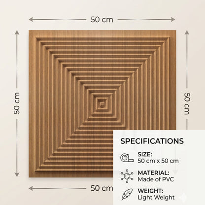 Metallic Bronze Pyramid Design 3D Wall Panel-3