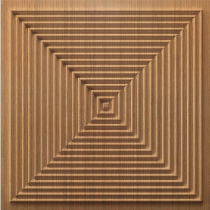Metallic Bronze Pyramid Design 3D Wall Panel