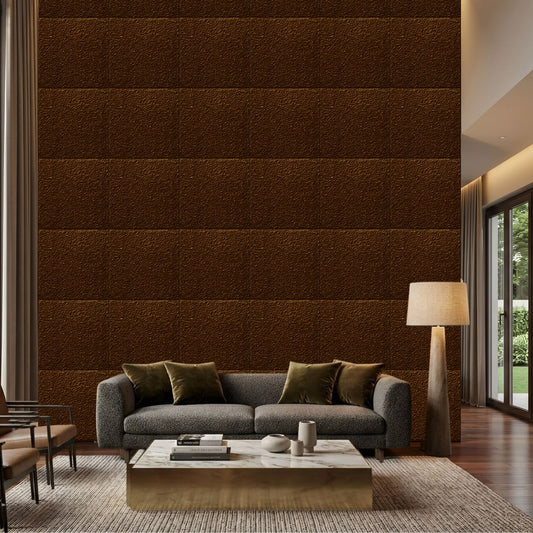 Metallic Bronze Self Adhesive PVC wall Panels Textured Design
