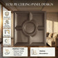 Metallic Coffee Regal Medallion Design 3D PVC Ceiling Panel  Features View