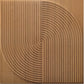 Metallic Wood Self Adhesive Panels Circle Design