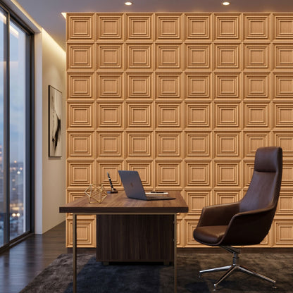 Metallic Wood 3D Wall Panels Accent Design1
