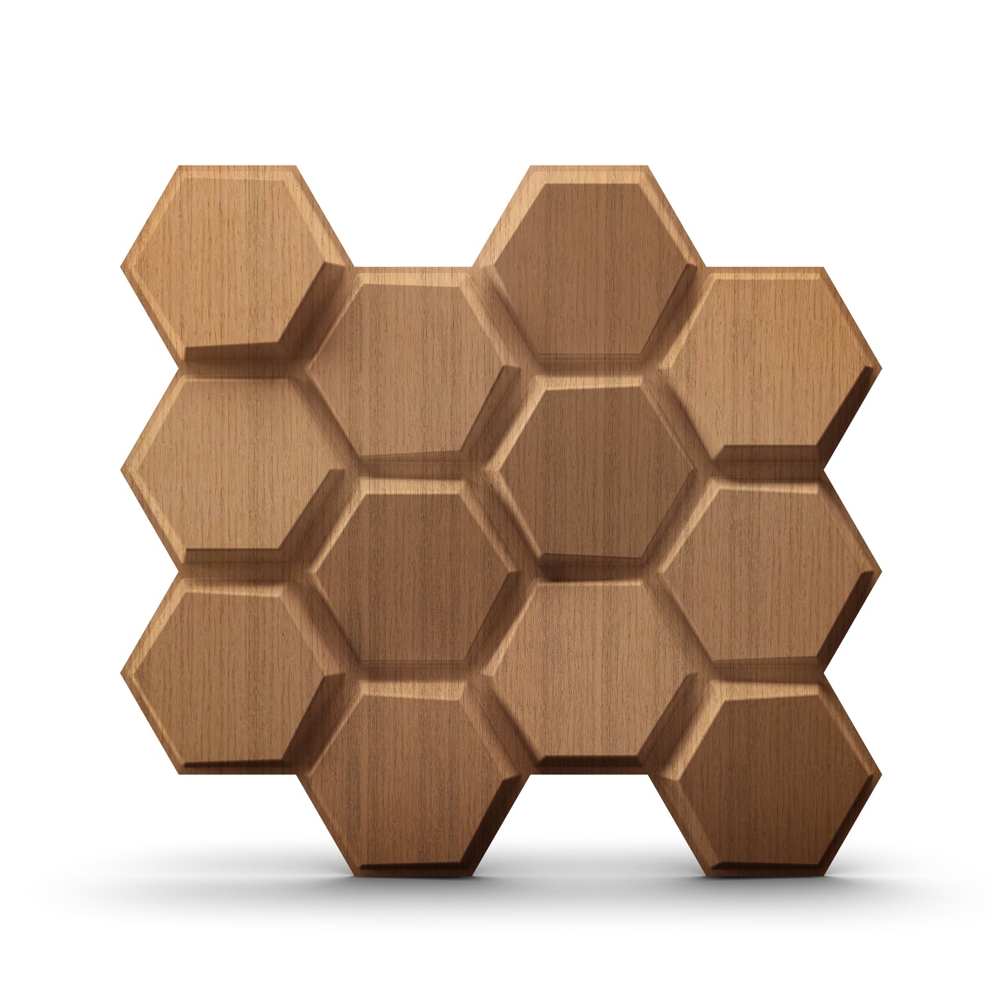 Metallic Wood 3D Wall Panels Hexagon Design-td038
