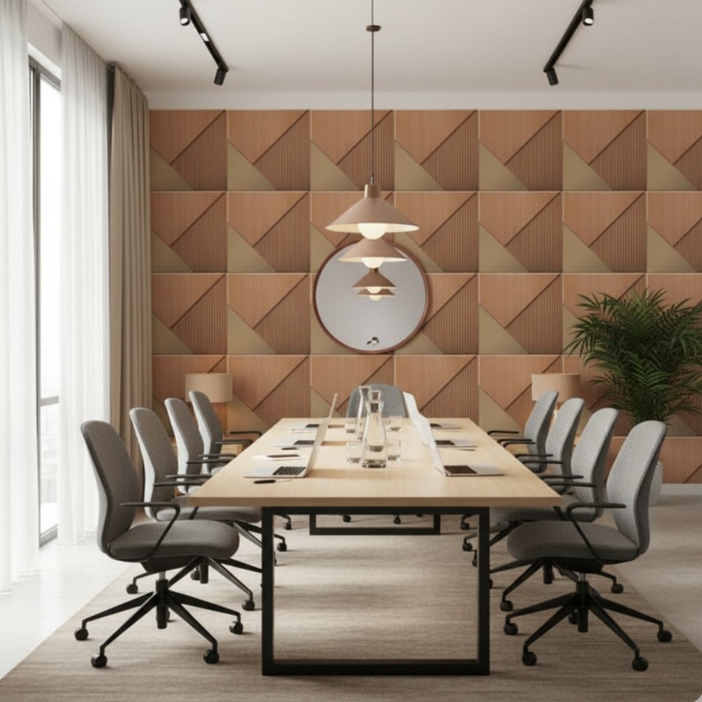 3D Wall Panels for Home Decor PVC Plaina Design 50X50 cm
