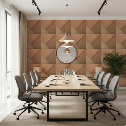 Metallic Wood 3D Wall Panels Plaina Design