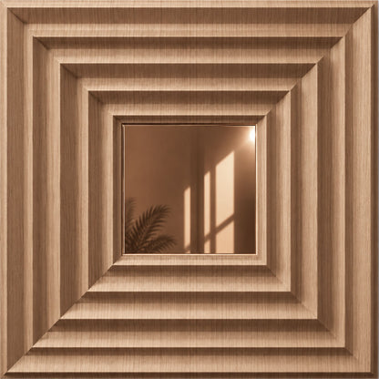 Metallic Wood Copper Accent Design Acrylic 3D Wall Panel