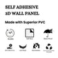 3D Self Adhesive Wall Panel - Abstract Design 50 x 50 cm