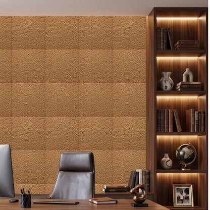 Metallic Wood Self Adhesive PVC wall Panels Textured Design
