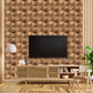 Metallic Wood 3D Wall Panels Hexa quarter Design
