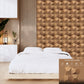 Metallic Wood 3D Wall Panels Hexa quarter Design