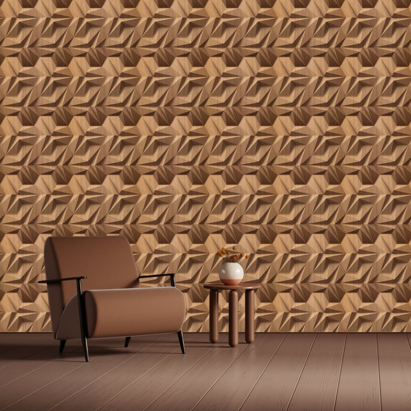 3D Wall Panels - Hexagon Design 43X45 cm