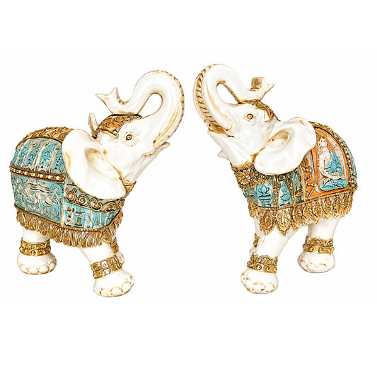 Abstract Modern Art Sculpture Showpiece for Home Decor - Blue Elephant
