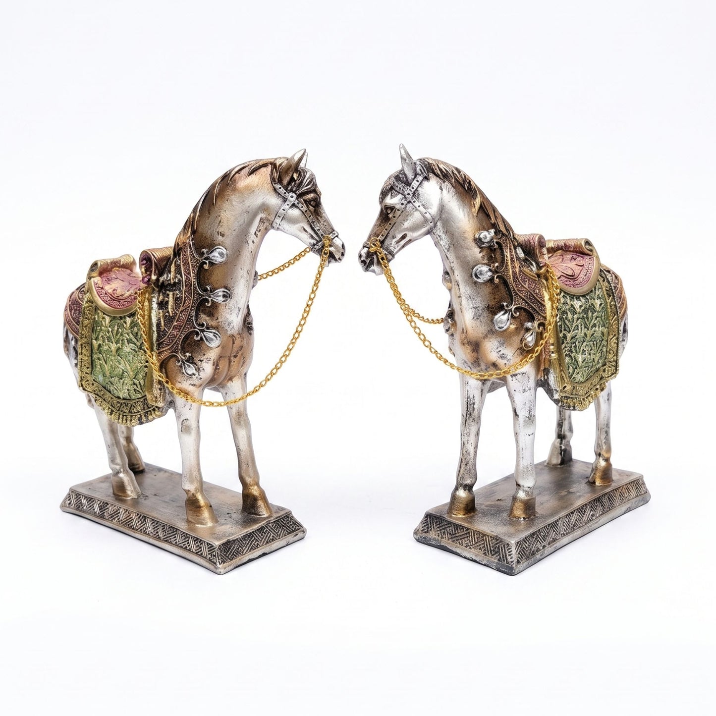 Abstract Modern Art Sculpture Showpiece for Home Decor - Silver Horse