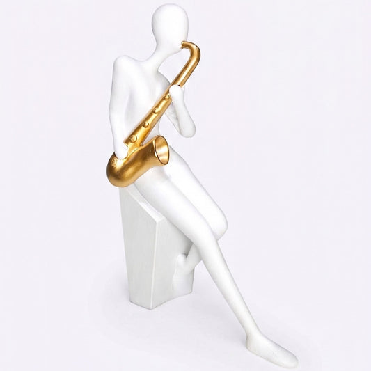 Abstract Modern Art Sculpture Showpiece for Home Decor - Horn Player