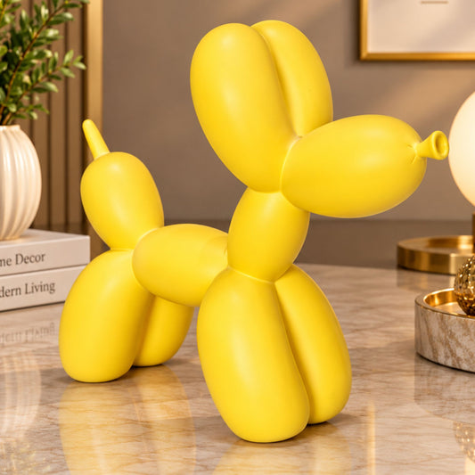 Abstract Modern Art Sculpture Showpiece for Home Decor - Balloon Creature Yellow
