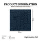 Navy Blue Self Adhesive Wall Panels Abstract Design