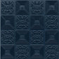 Navy Blue Self Adhesive Wall Panels Flower Design