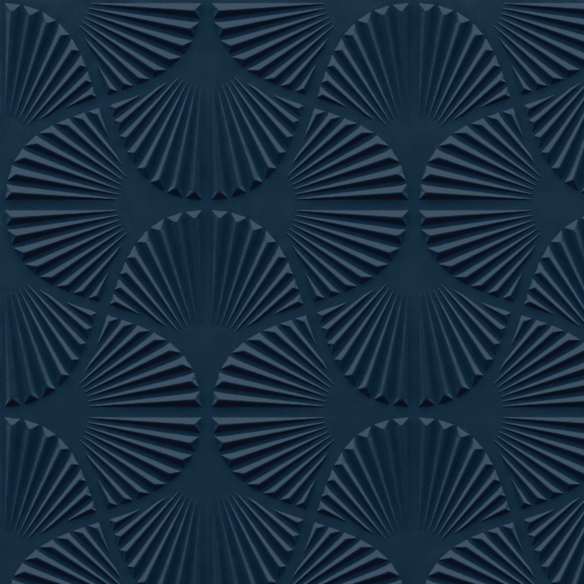 Navy Blue Self Adhesive Panels Hand Fan Design