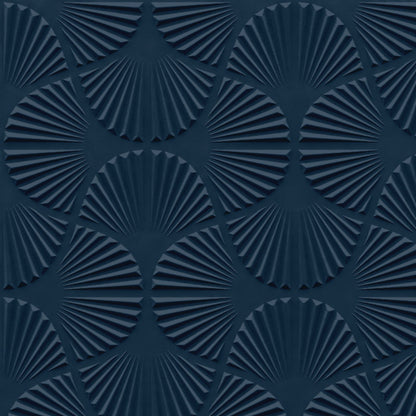 Navy Blue Self Adhesive Panels Hand Fan Design