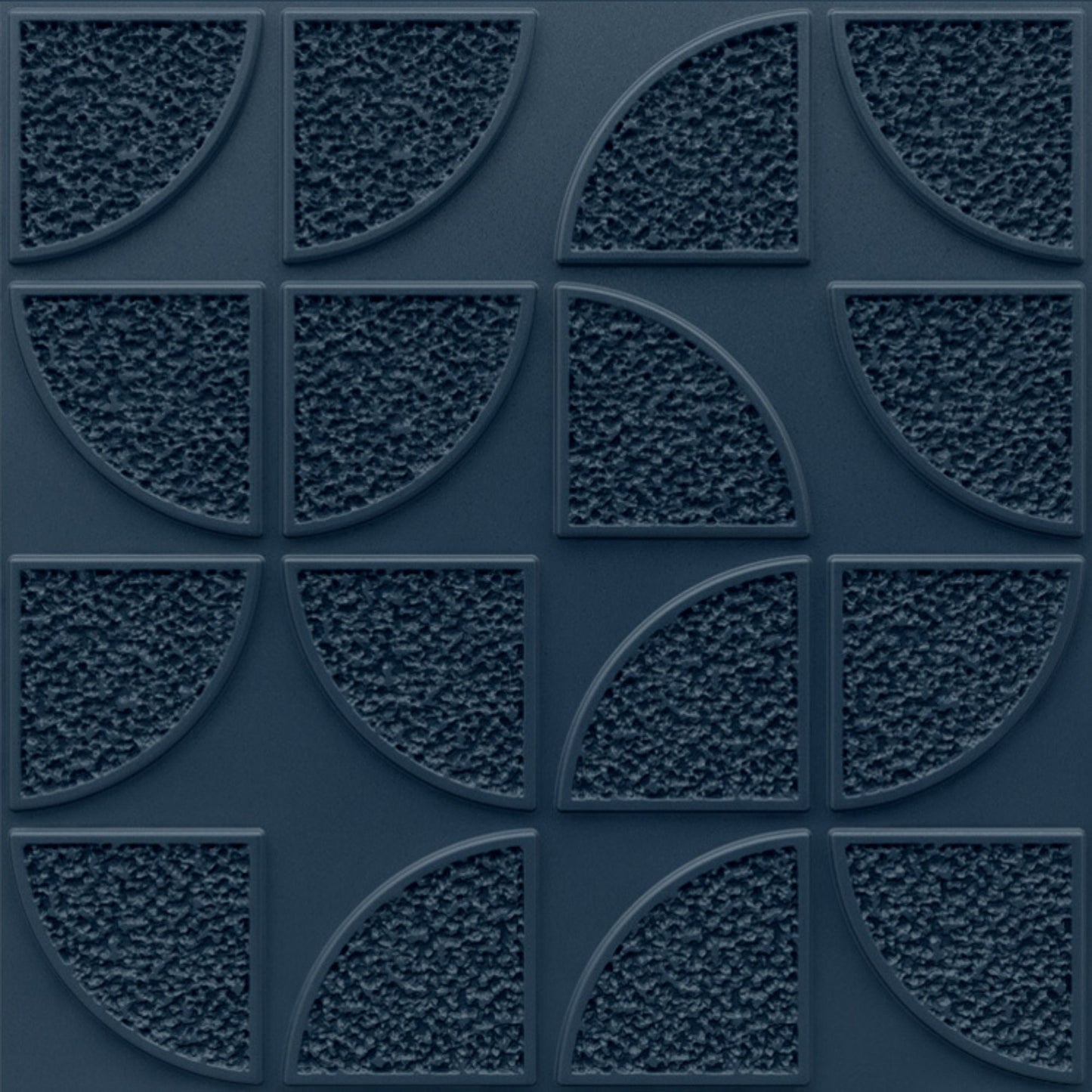 3D Self Adhesive Wall Panel Quarter Circle Design- 50x50cm