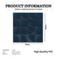 3D Self Adhesive Wall Panel Quarter Circle Design- 50x50cm