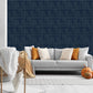 Navy Blue Self Adhesive Panels Stripe Design