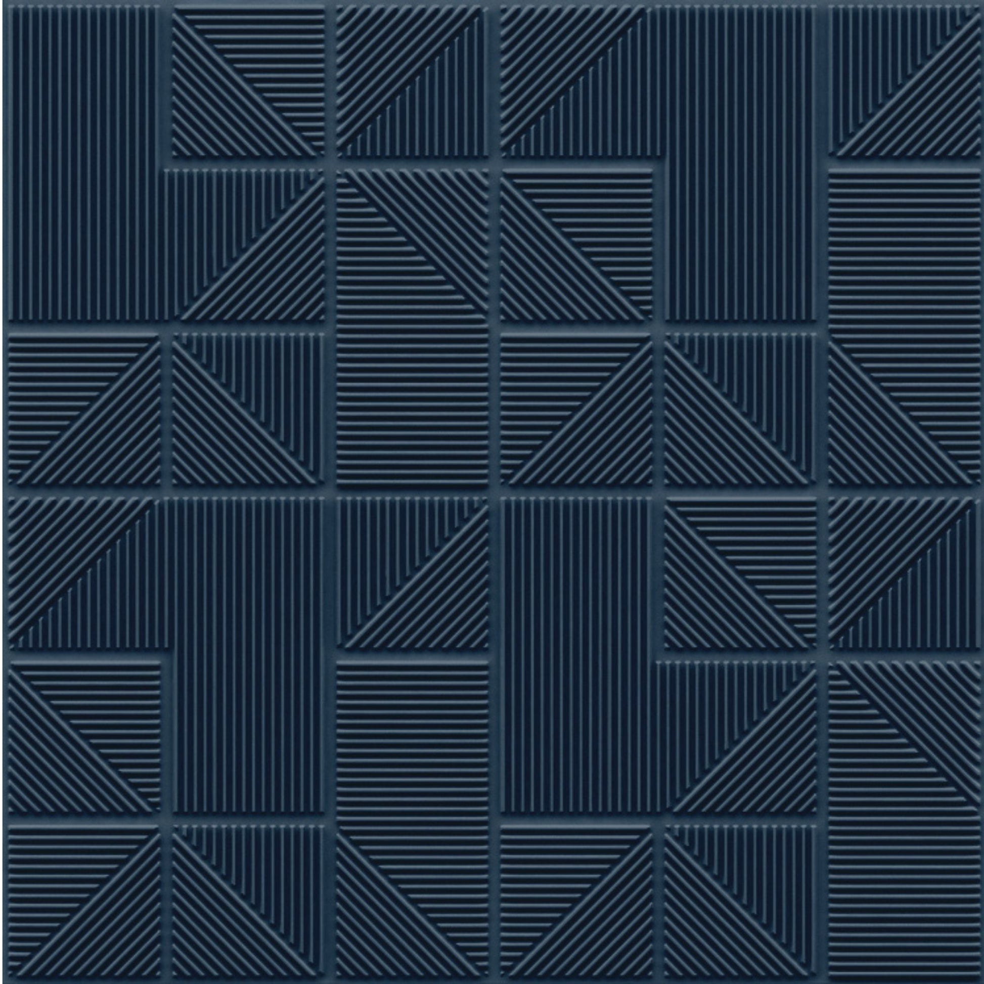 Navy Blue Self Adhesive Panels Stripe Design
