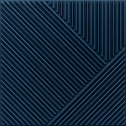 Navy Blue Self Adhesive Panels Stripe Design