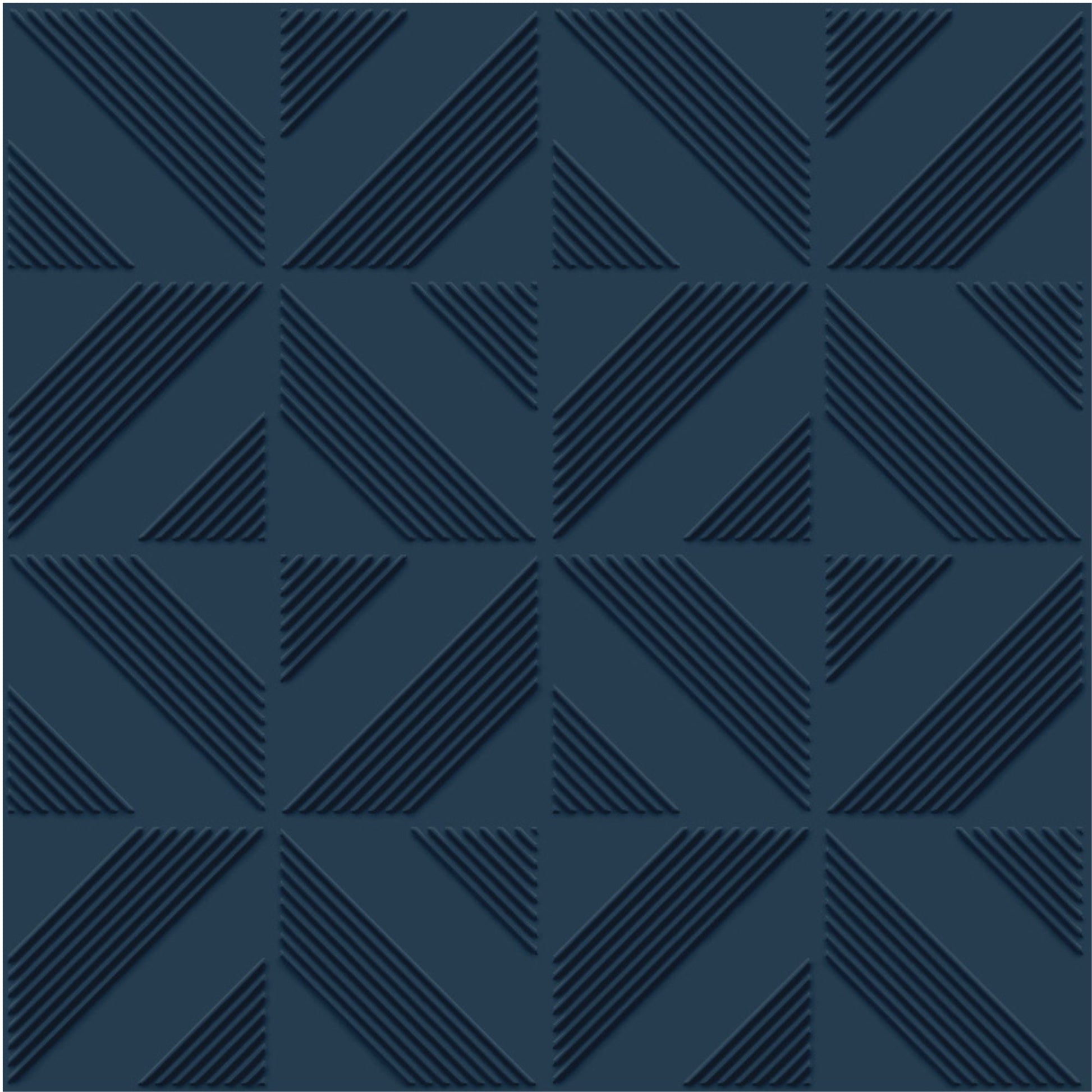 Navy Blue Self Adhesive Panels triangle Design