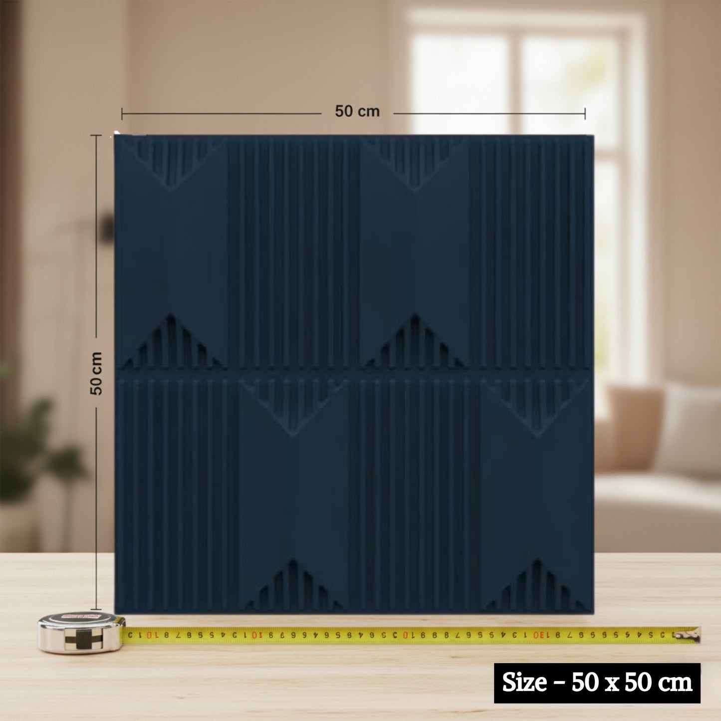 Navy Blue 3D Wall Panels Artisan Design