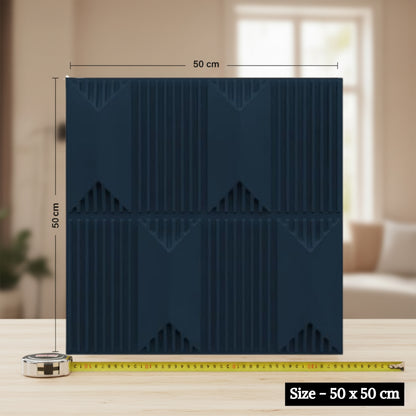 Navy Blue 3D Wall Panels Artisan Design