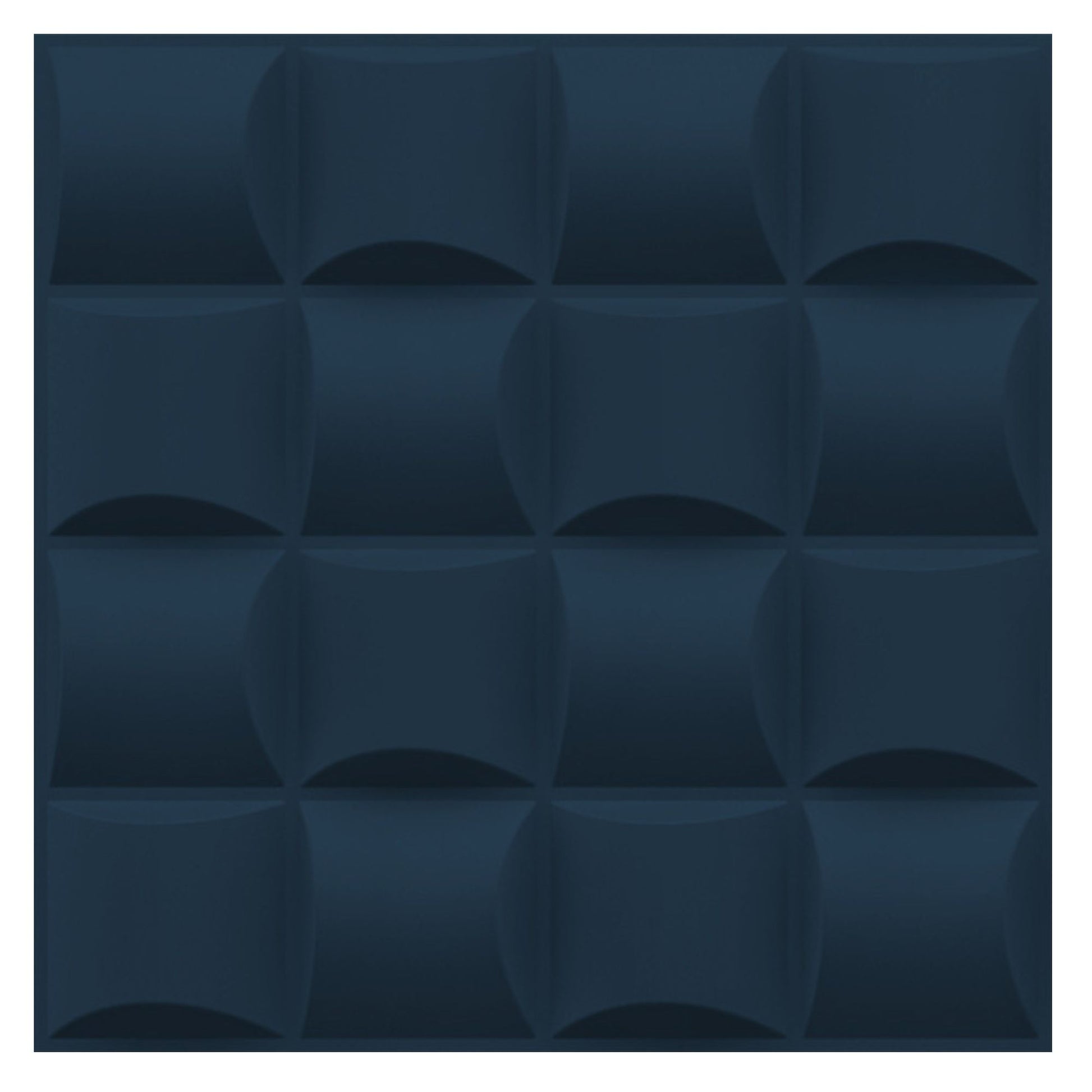 Navy Blue Block Design 3D Wall Panel View