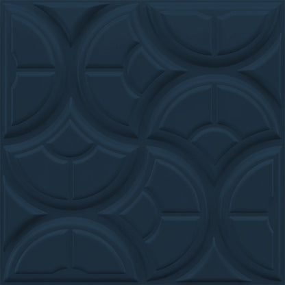 Navy Blue 3D Wall Panels Luna Design