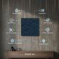 Navy Blue 3D Wall Panels Luna Design