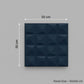 Navy Blue 3D Wall Panels Pixel Design
