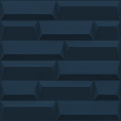 Navy Blue 3D Wall Panels Vault Design