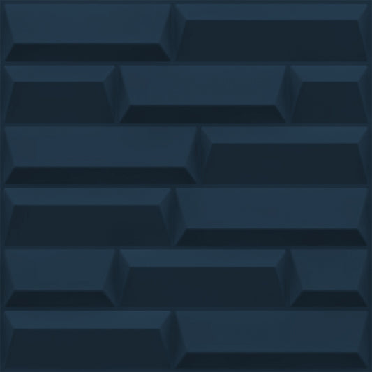 Navy Blue 3D Wall Panels Vault Design