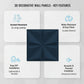 Navy Blue 3D Wall Panels Bloom Design
