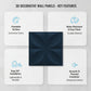 Navy Blue 3D Wall Panels Butterfly Design