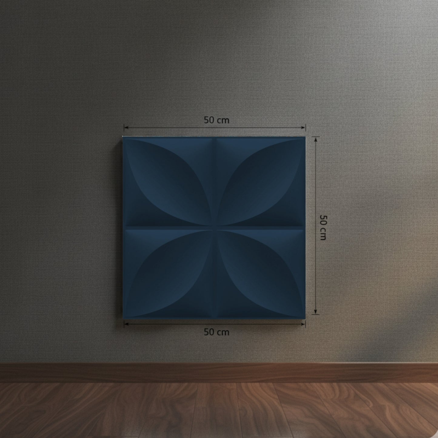 Navy Blue 3D Wall Panels Butterfly Design