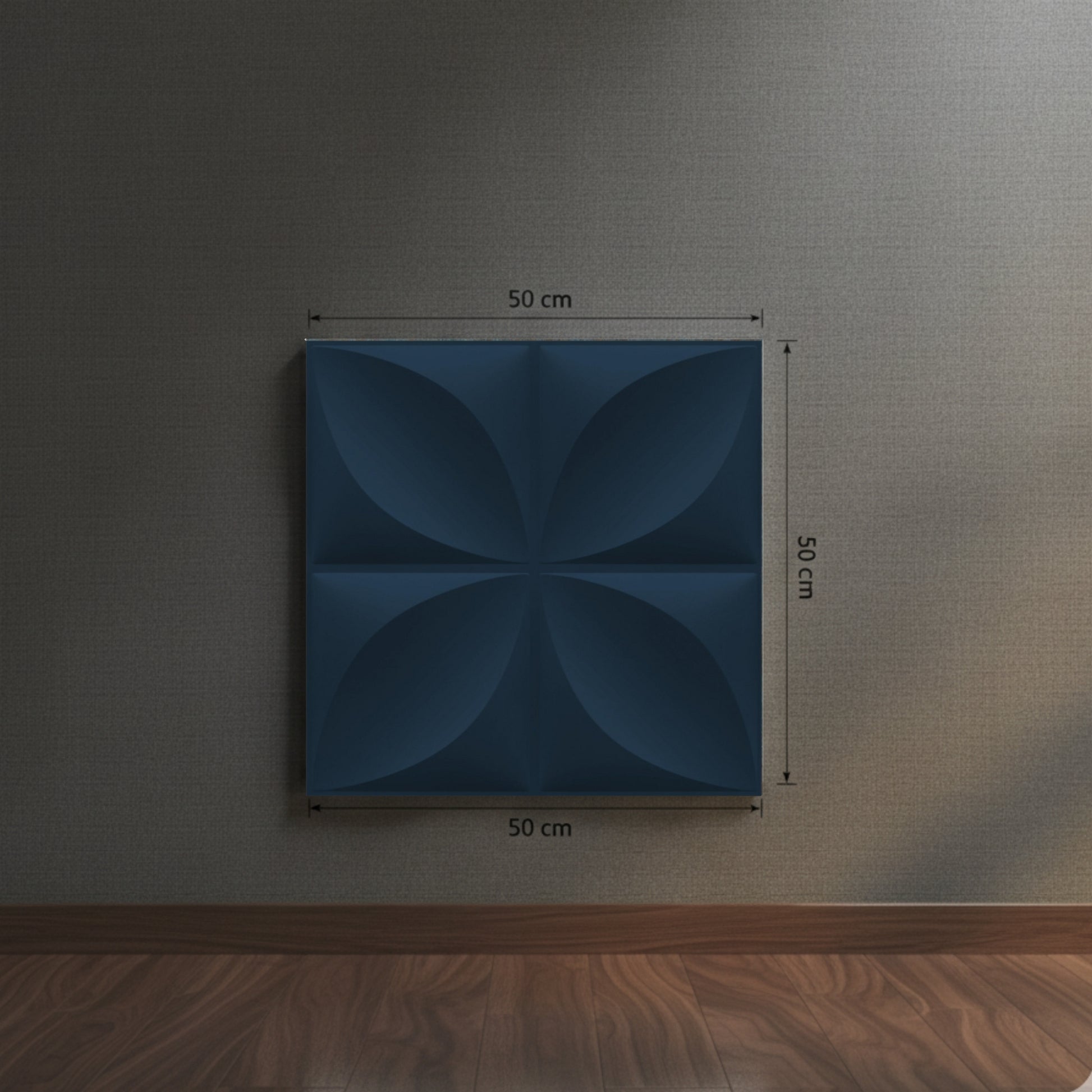 Navy Blue 3D Wall Panels Butterfly Design