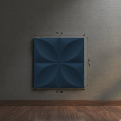 Navy Blue 3D Wall Panels Butterfly Design